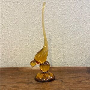 Vintage MCM Viking Amber Bird … Excellent condition!  Approximately 9” tall.